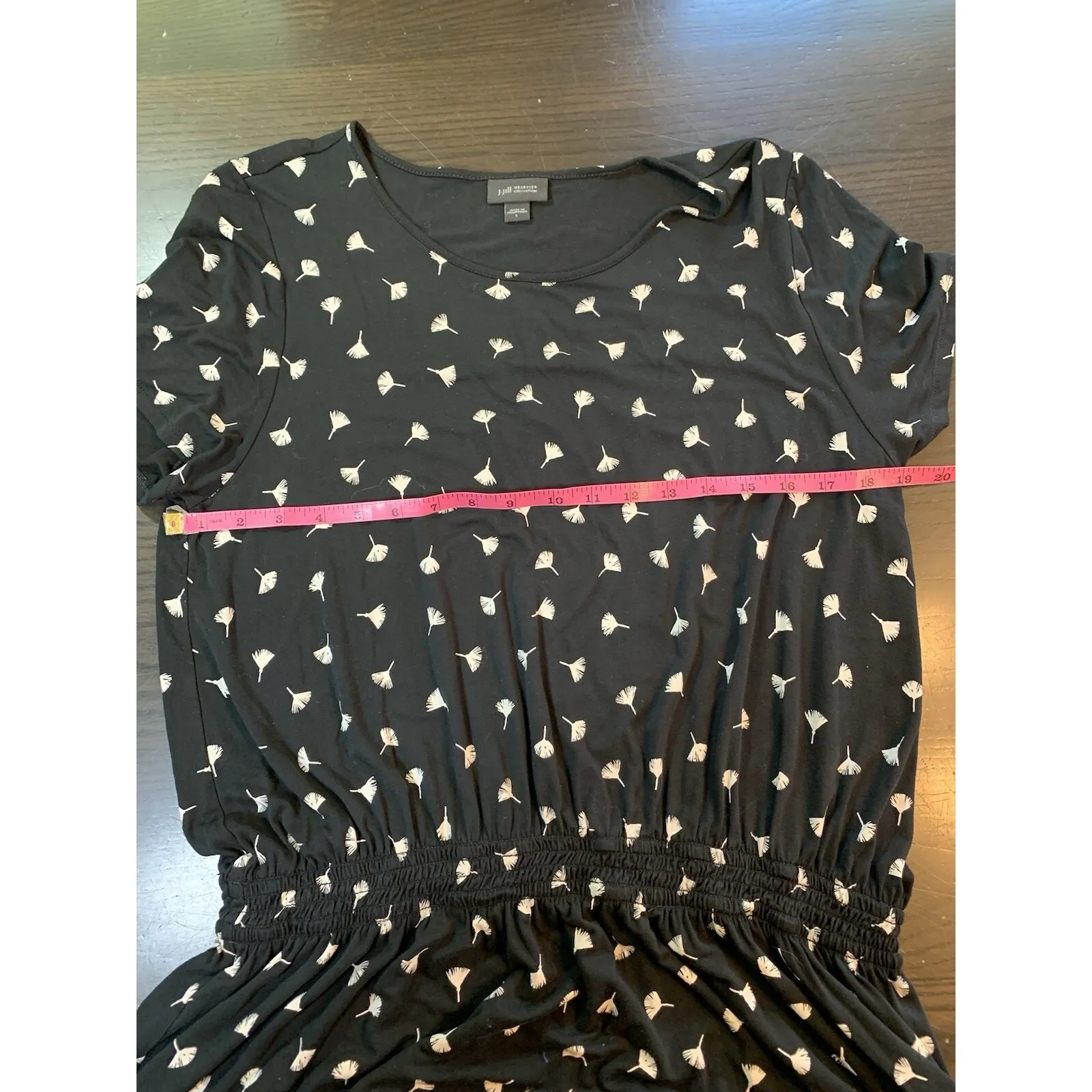 J‎ Jill Wearever Collection Maxi Dress Large Coastal Grandma Church Comfort Black - Image 7