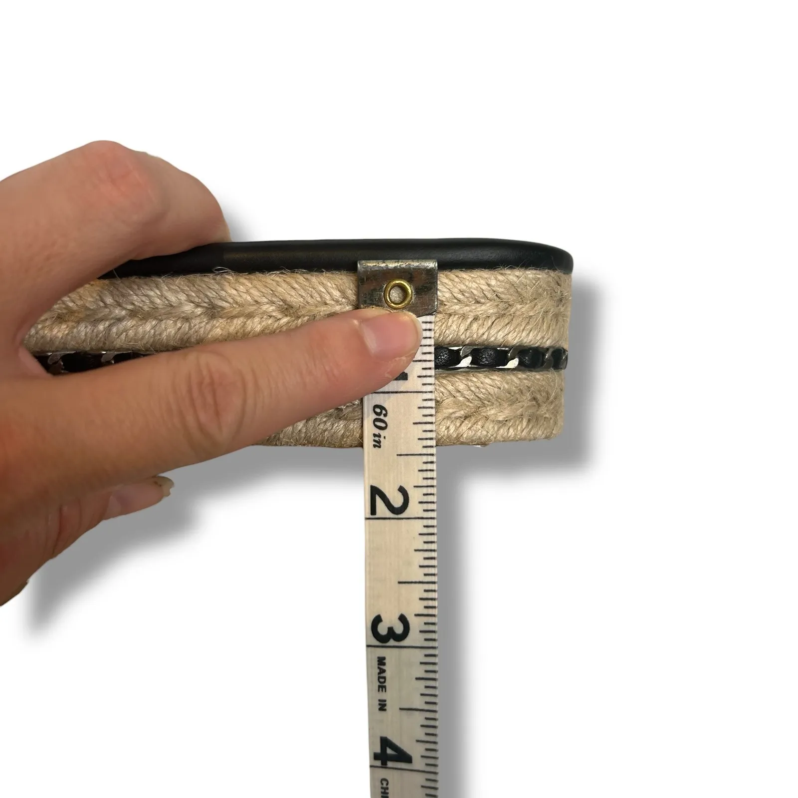 Karl Lagerfeld Kamara Bling Platform Espadrille Slide Sandals Black Women's 8.5M - Image 9