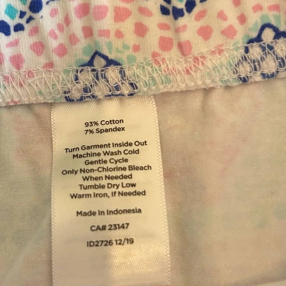 Talbots Pastel Pull-On Mini Skirt Seashell Cotton Blend Size Large NEW - Image 7