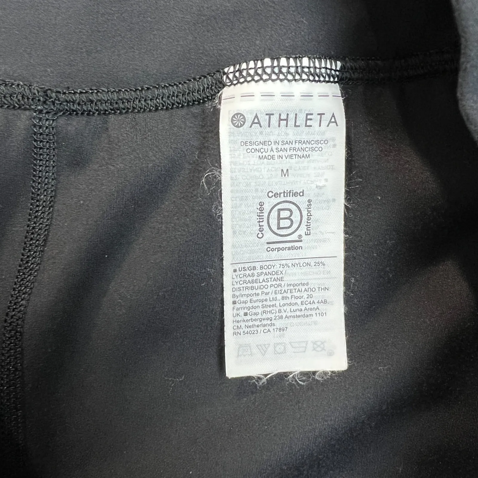 Athleta Elation Pants Women Medium Black Tapered Pleated Stretch Knit Athleisure - Image 10