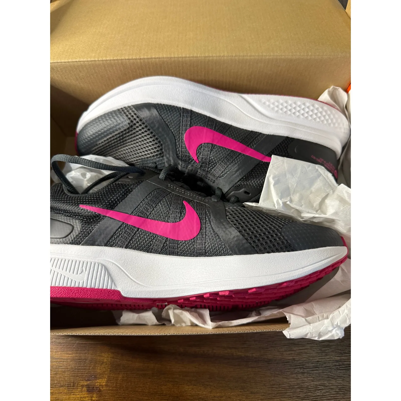 Nike Women's Running Shoes Black Pink Size 9.5 CV0568-011 - Image 9