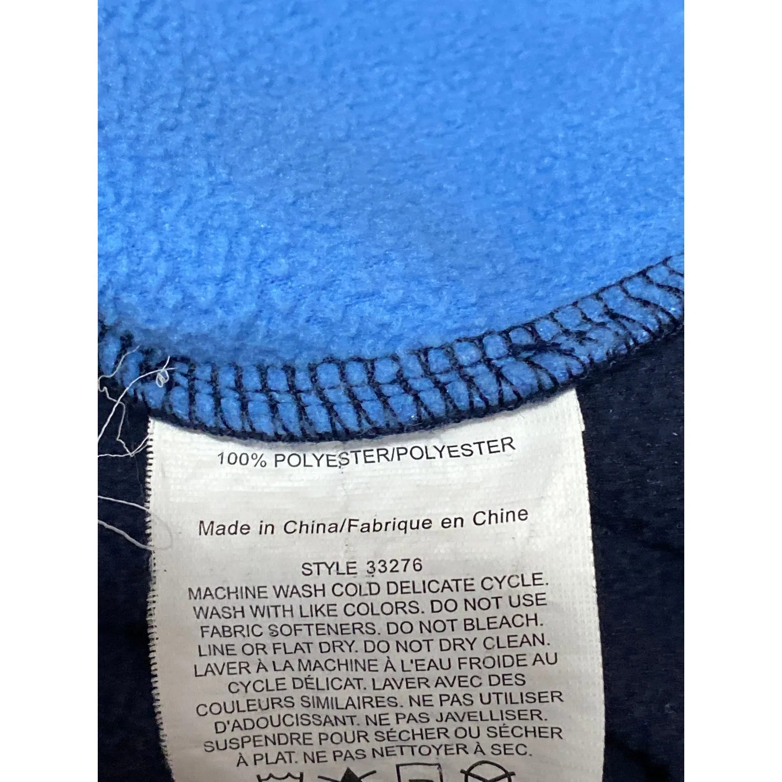 Tory Burch Tory Sport Blue Red Colorblock T-snap Fleece Sweater Jacket Size XS - Image 5