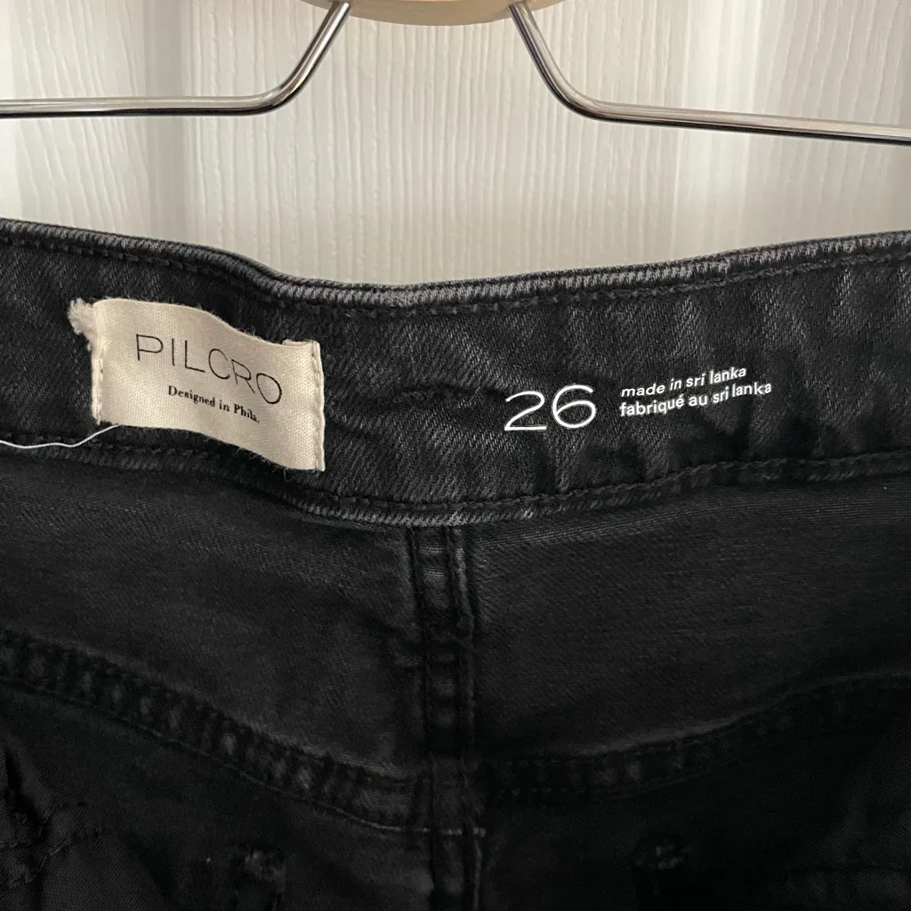 Pilcro Black Wide Leg Jeans size 26 - Image 4