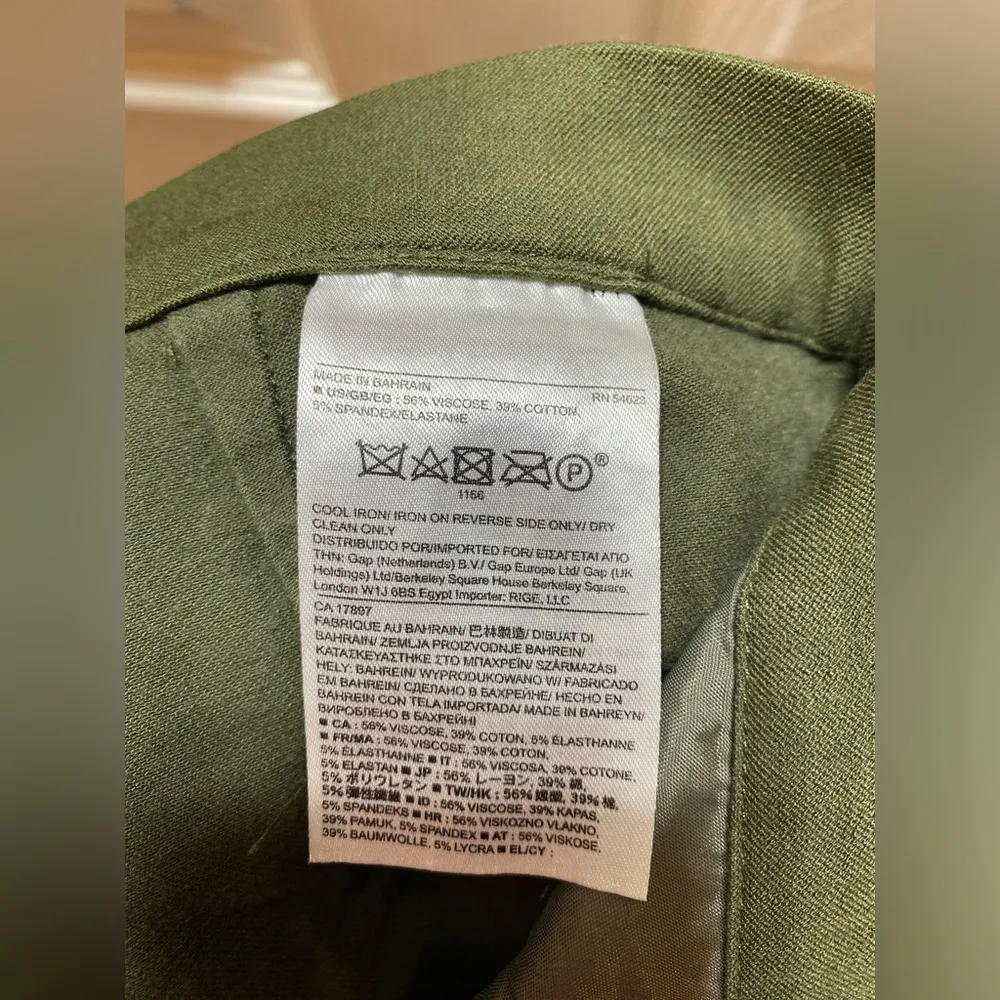 Banana Republic | Sloan Olive Green Ankle Pants, Size 4 Petite - Image 6