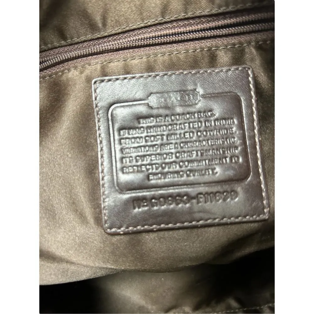 Vintage Coach leather hobo brown leather handbag - nice condition!!! - Image 10