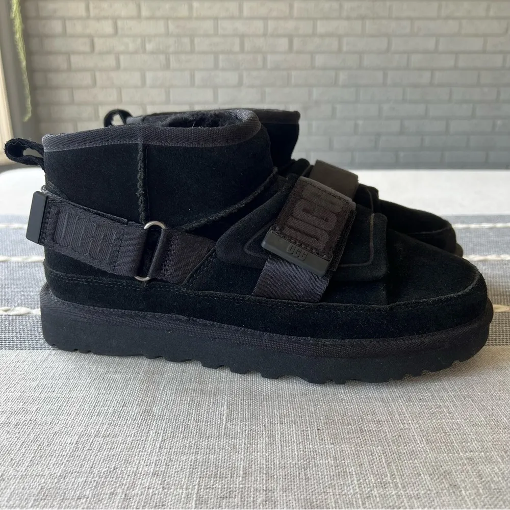 New Ugg Ultra Mini Hybrid Black Boots Womens Size 7 - Image 2