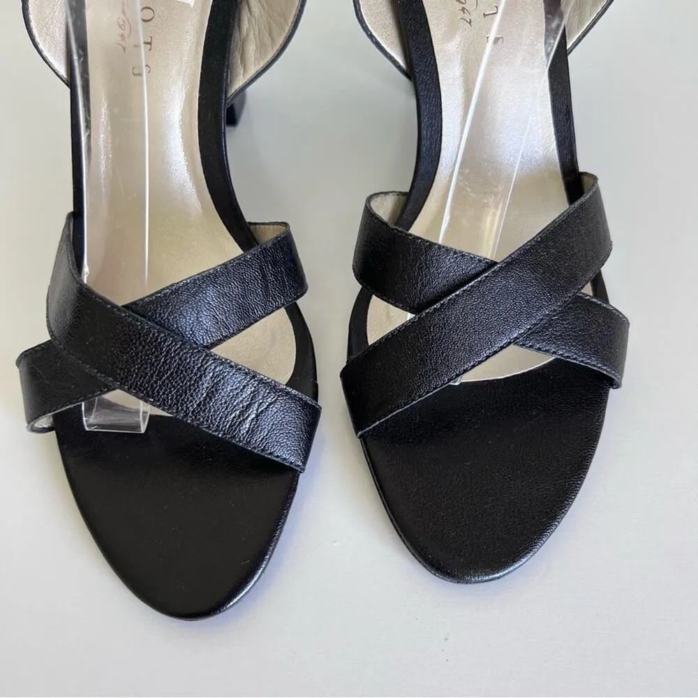 Talbots Black Leather Sandals 8.5 - Image 6