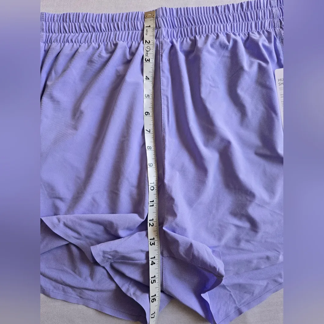 Athleta Hustle 3"‎ Plus Size Mid Waist Lilac Shorts Size 1X - Image 4
