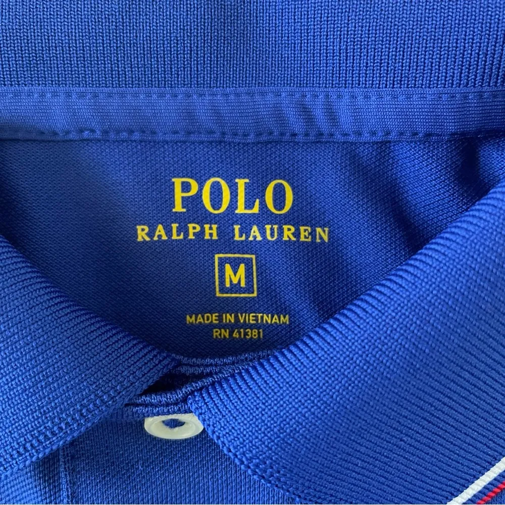 Polo Ralph Lauren Team USA Mesh Polo Shirt Size M - Image 5