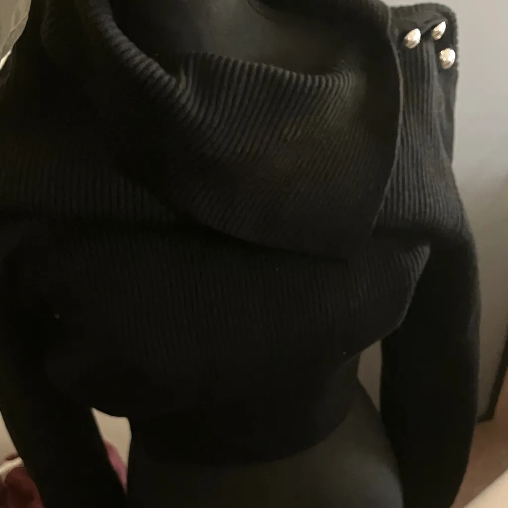 Milly Black Cowl Neck Sweater - Image 4