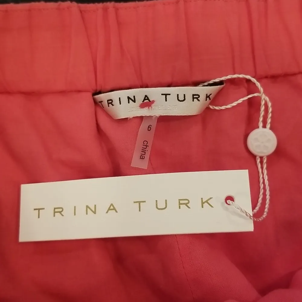 💕TRINA TURK💕 Lonni Short ~ Vista Voile Watermelon Red 6 NWT - Image 9
