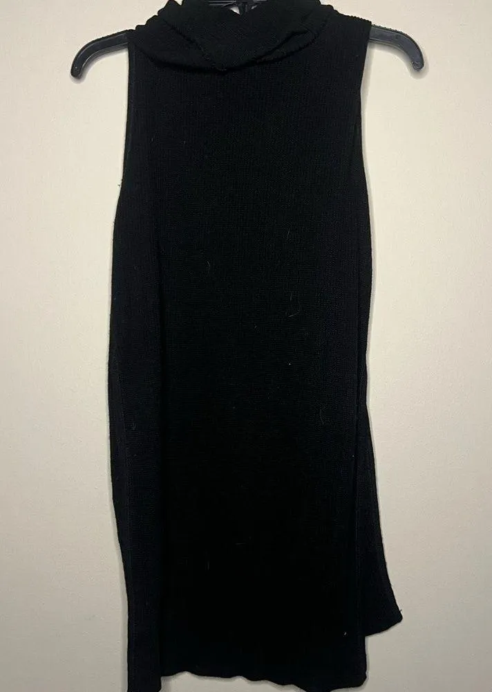 Black cowl neck sleeveless sweater tank - Image 6