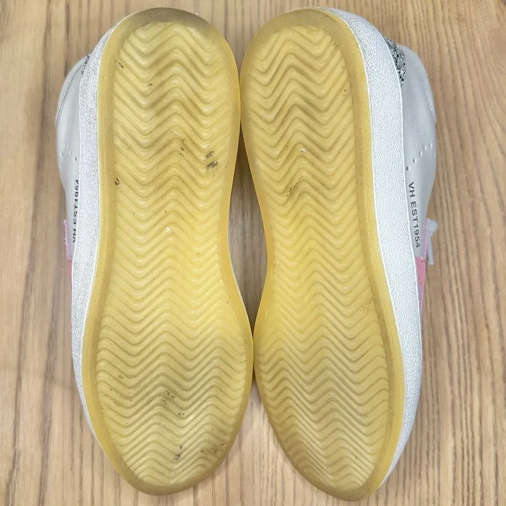 Vintage Havana Lolita Glitter Silver and Pink Star Sneakers - Image 9