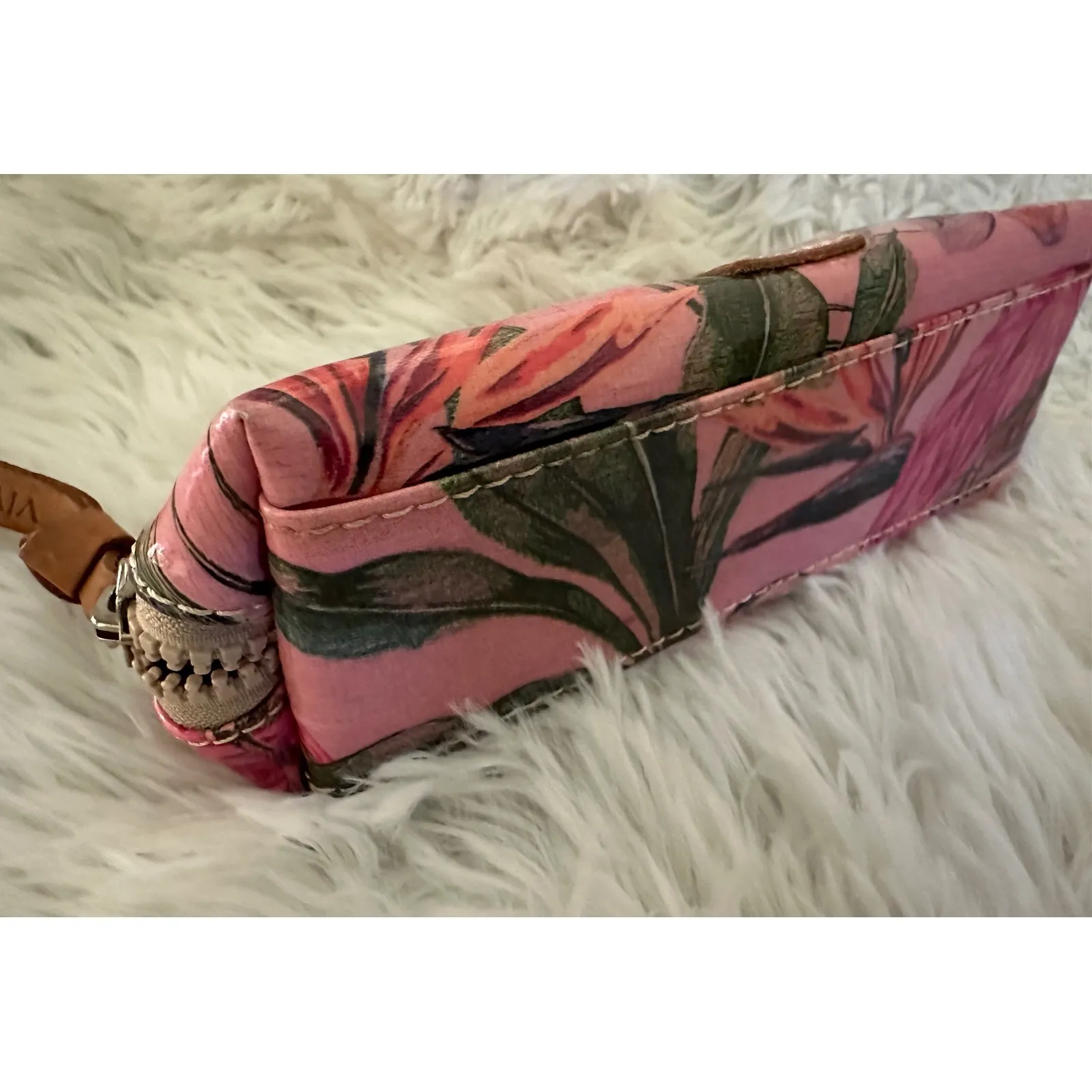 Consuela Brynn‎ Flamingo Cosmetic Toiletry Makeup Bag Case Pouch Rare HTF - Image 9