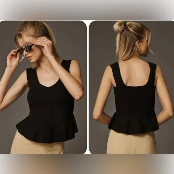 Anthropologie Maeve NWT  Peplum Corset Tank Size Small - Image 2