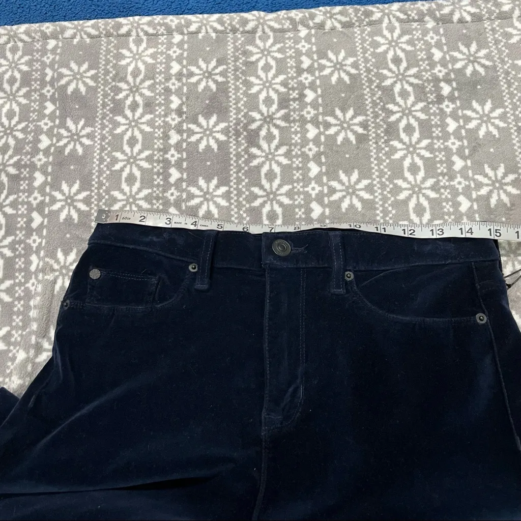 Hudson High Rise Brix Velvet Cropped Boot‎ Pants Size 29 - Image 9