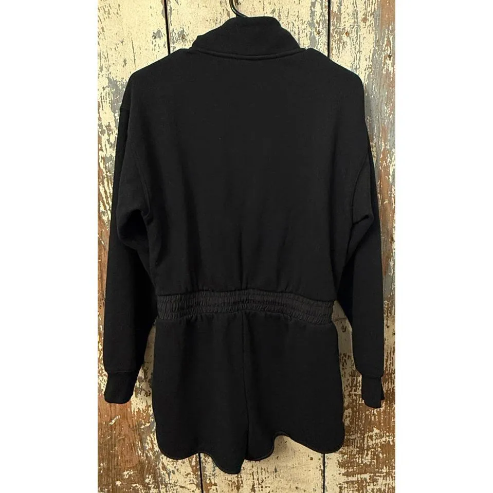 Victoria's Secret  On Point Black Cotton Romper, size medium - Image 5