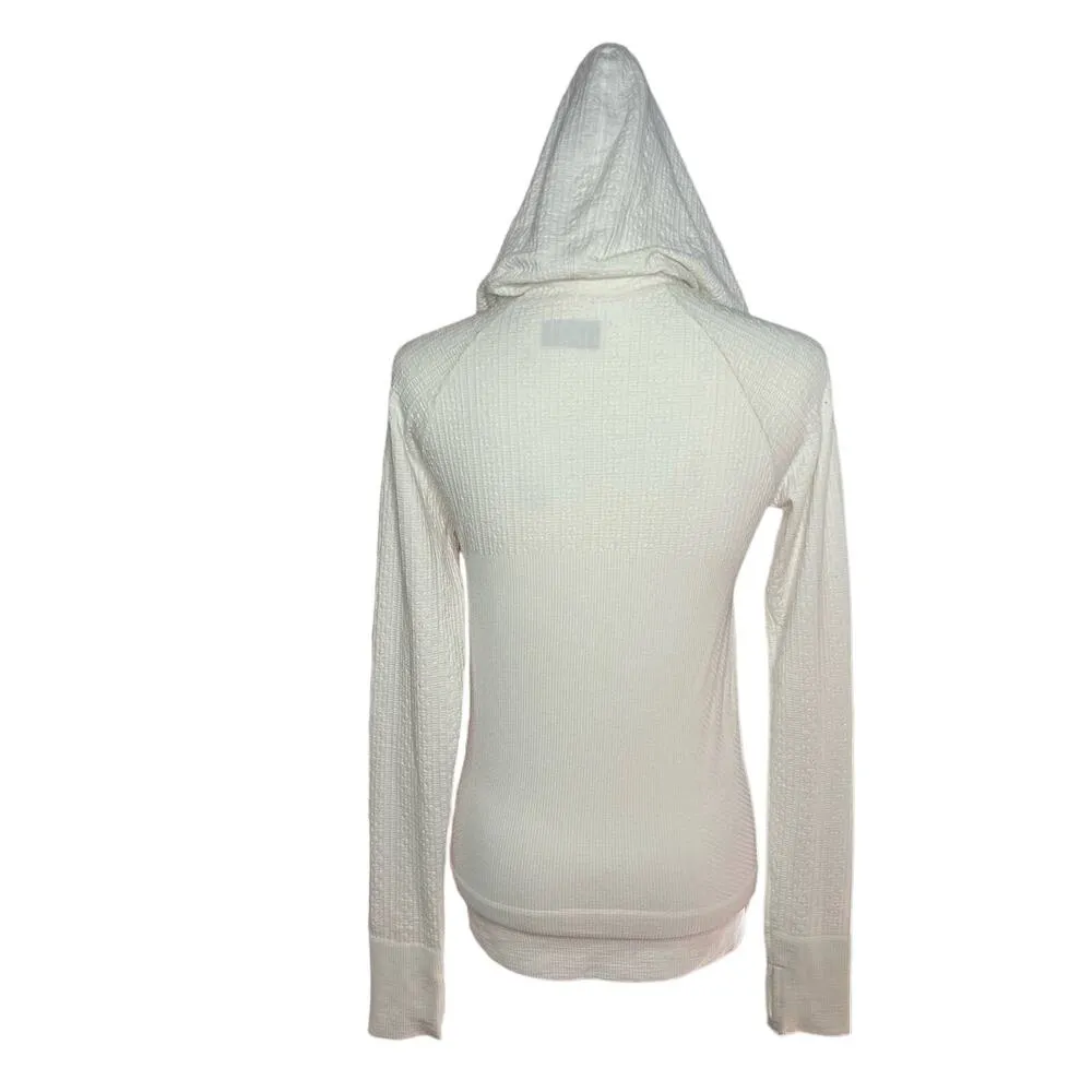 Athleta White Hooded Top Small Long Sleeve - Image 4