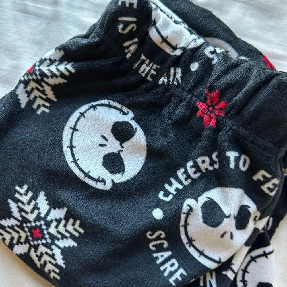 NIGHTMARE BEFORE CHRISTMAS Fleece Lounge Pajama Sleep Pants Small Jack - Image 5
