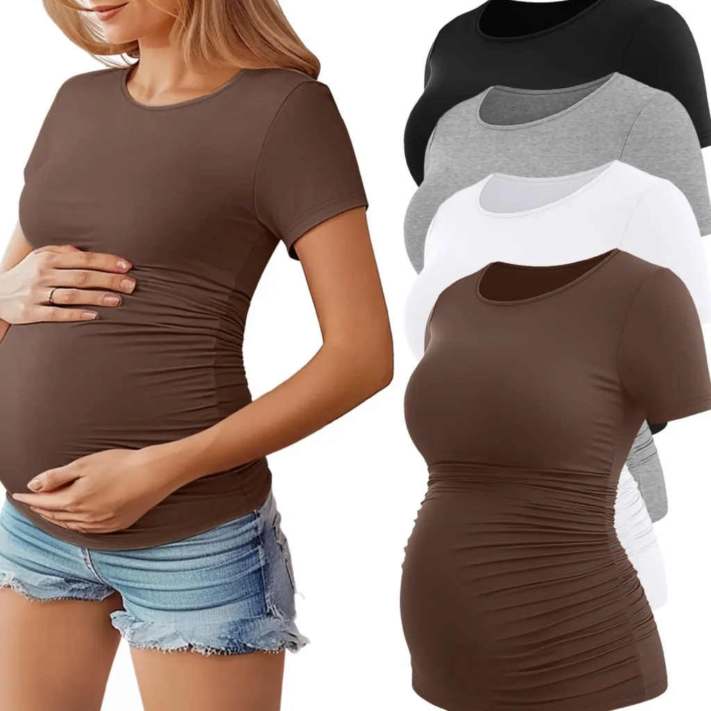 NWT 4PkWomen's Maternity T - Image 2