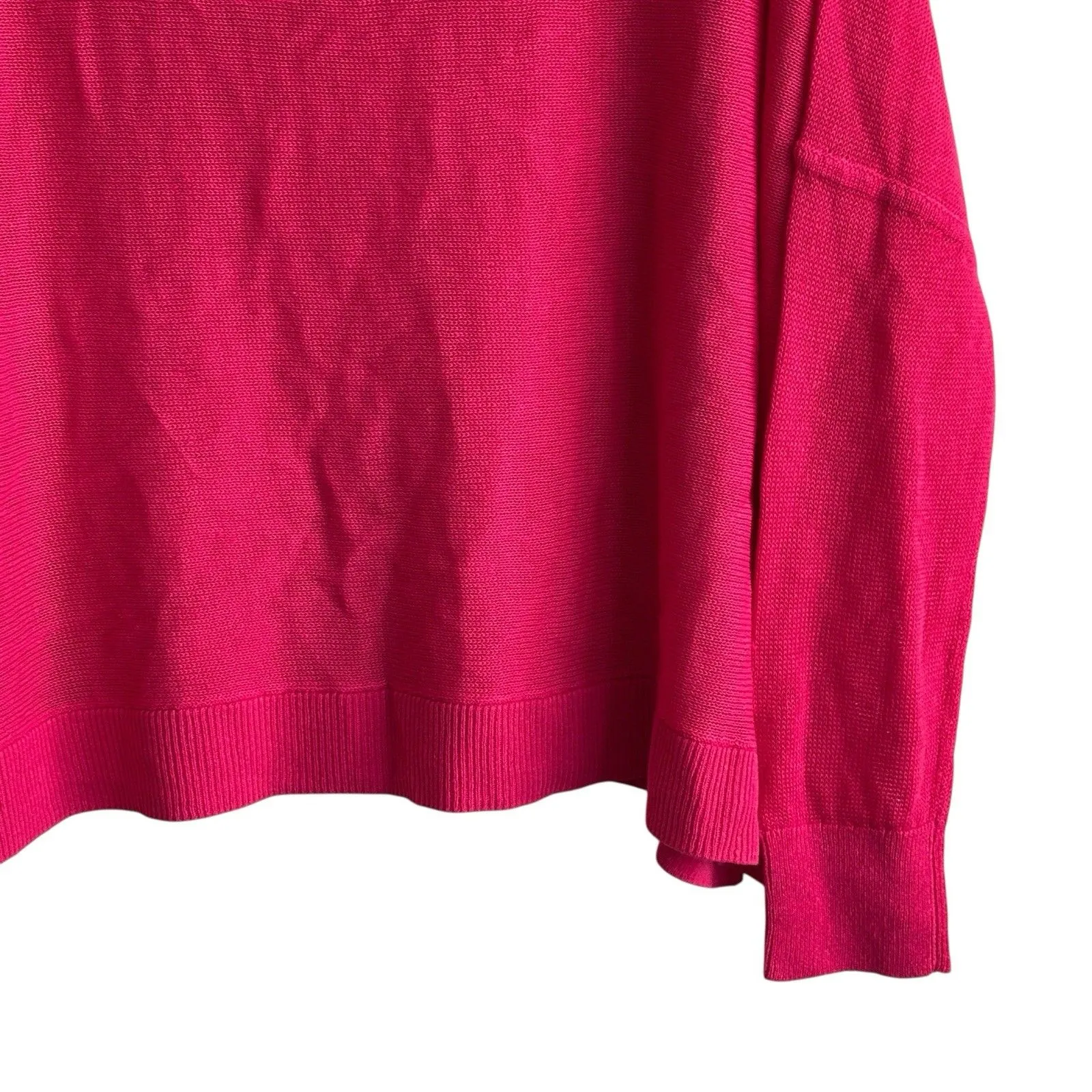 NWT Maeve Anthropologie Linen blend Oversized sweater dolman sleeves S Feminine - Image 8