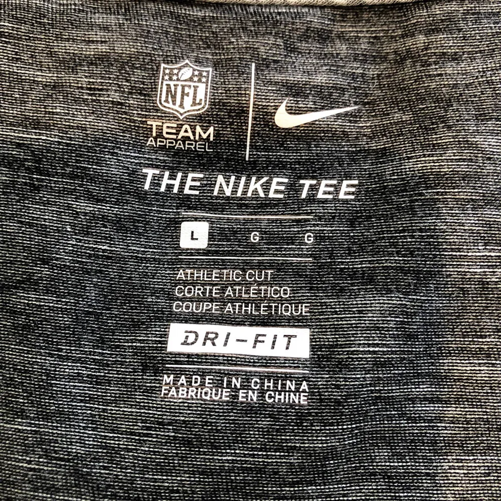 new nfl team apparel nike dri-fit cincinnati bengals rounded hem t-shirt large - Image 3