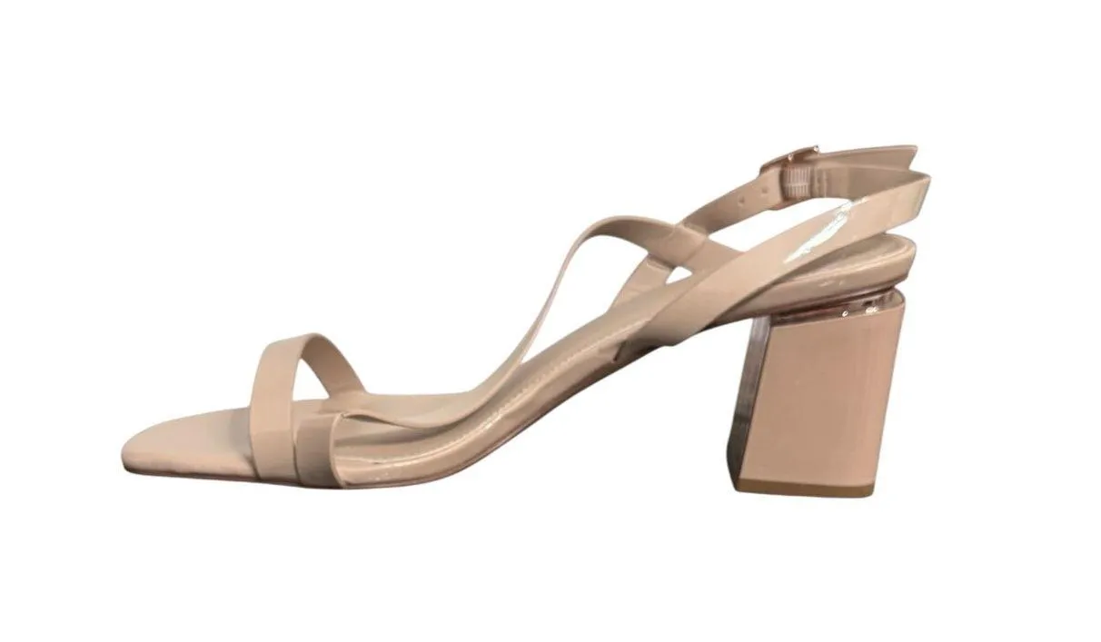 New! Aldo Shenna Strappy Slingback Heeled Patent Sandals - Size 9 - Image 6