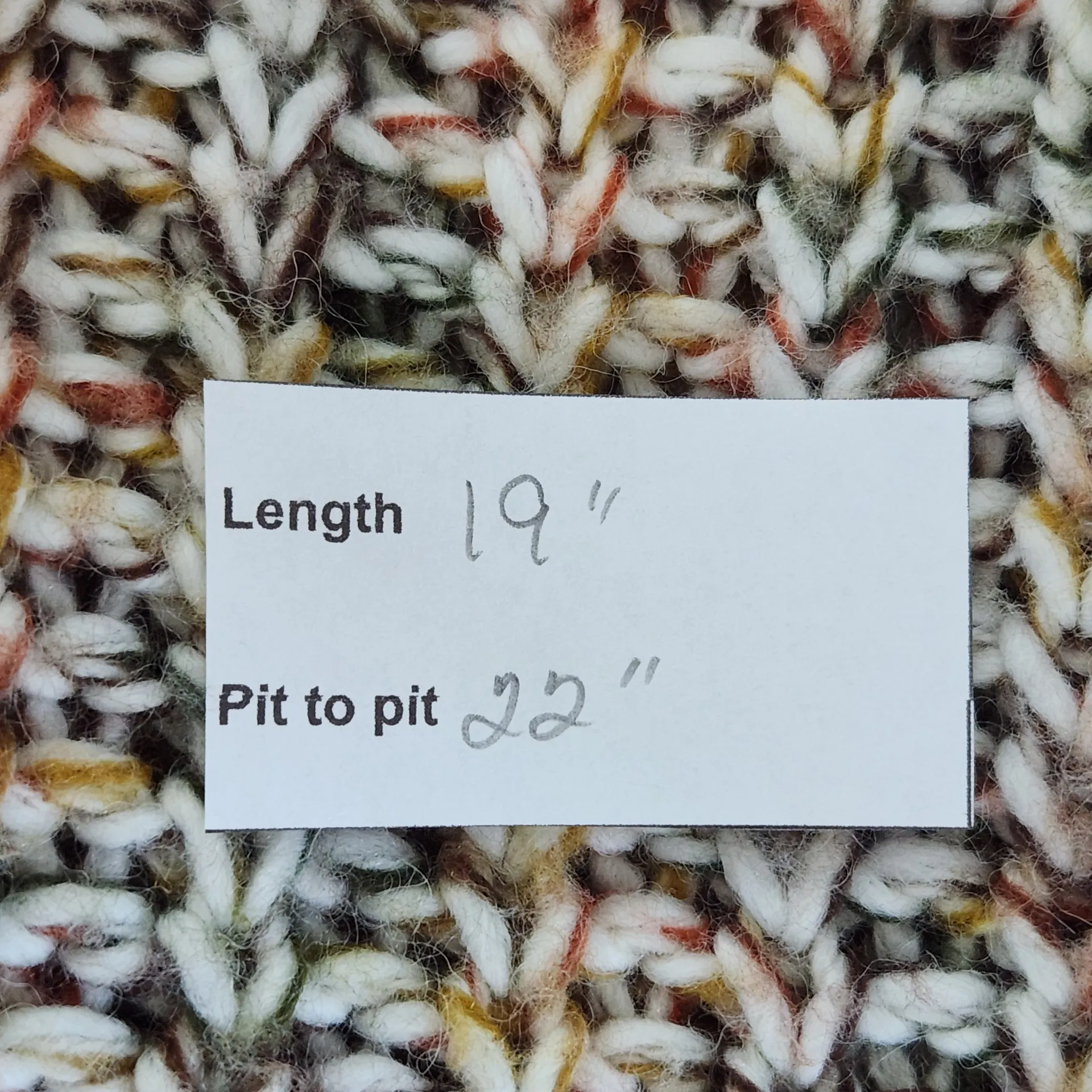 Noisy May Multi-Color Chunky Knit Sweater Vest Size Small Cropped Vest - Image 3