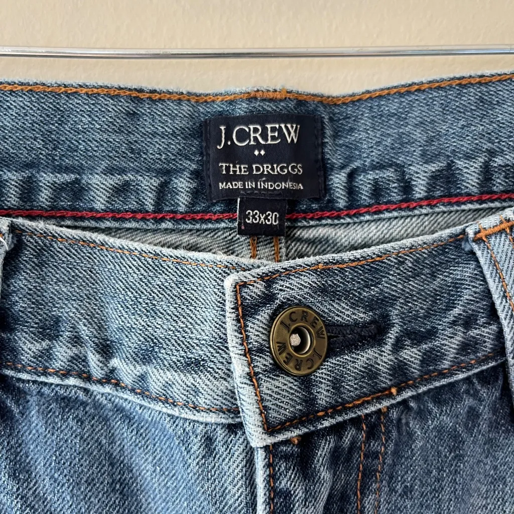 J.Crew‎ W33 L30 Factory Driggs Premium Jeans Denim Pants Mid Rise Straight Leg Blue Size undefined - Image 2