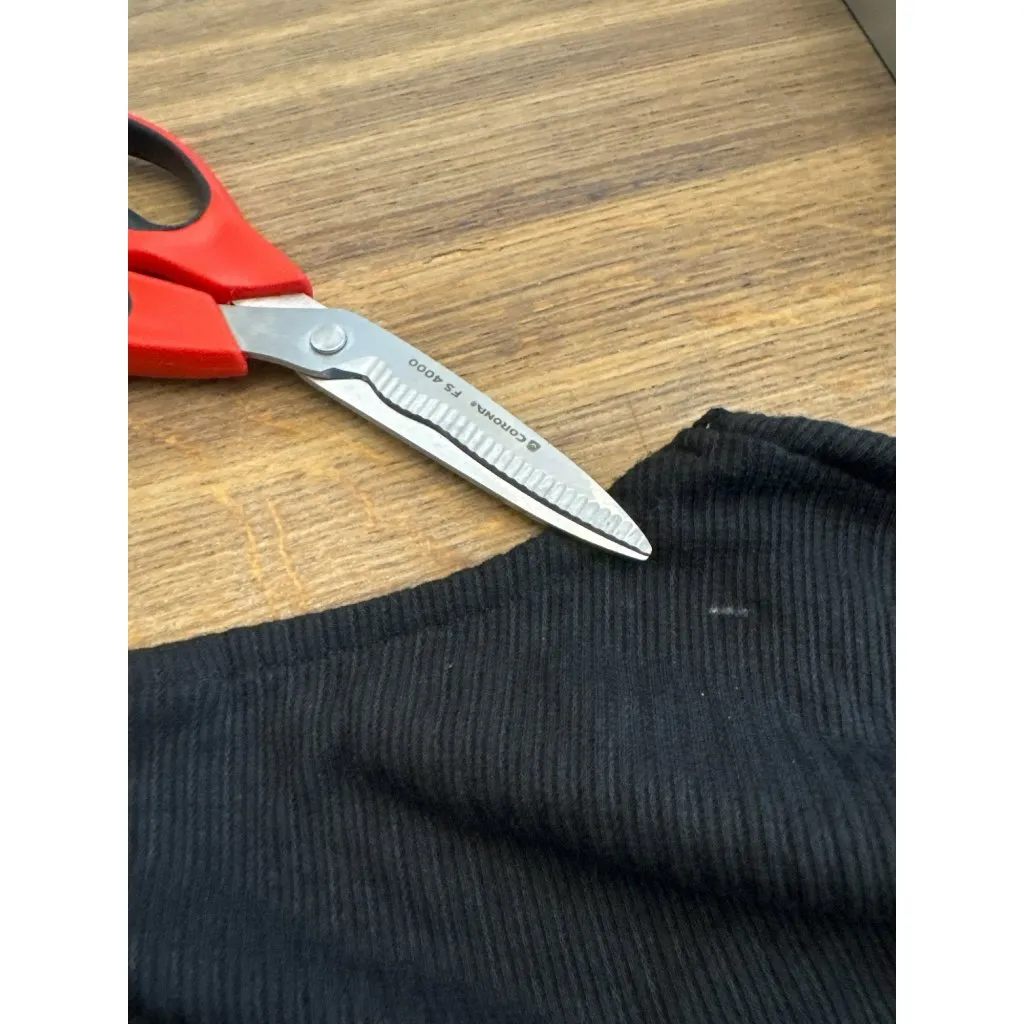 Torrid Black Long Sleeve Pointelle Rib V-Neck T-Shirt LARGE 12 0 NWT Stretch - Image 7