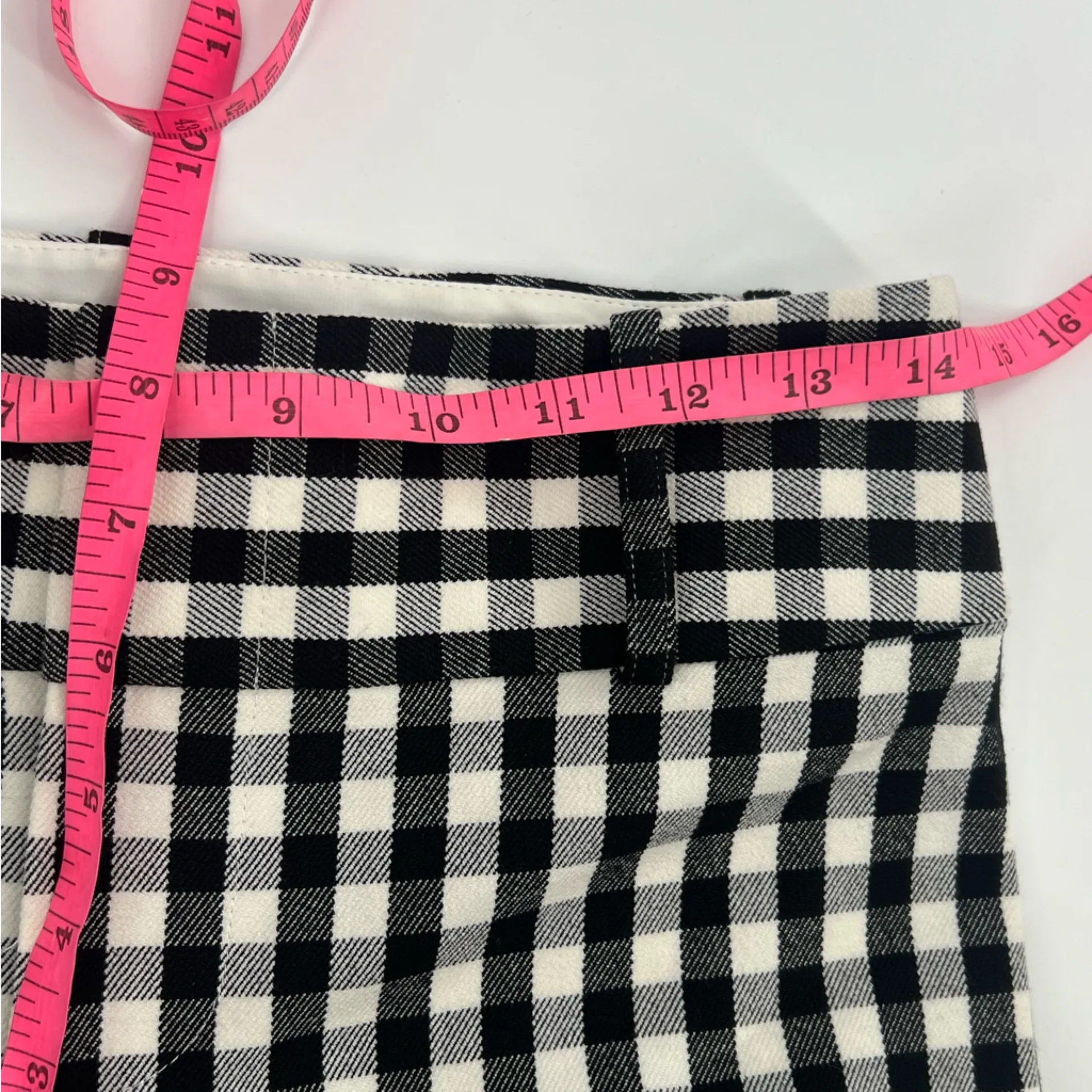 Alice + Olivia Gingham Check Crop Pants Sz 0 - Image 6