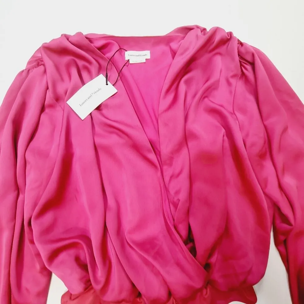 Lovers and Friends Megan Bodysuit in Hot Pink Medium - Image 5