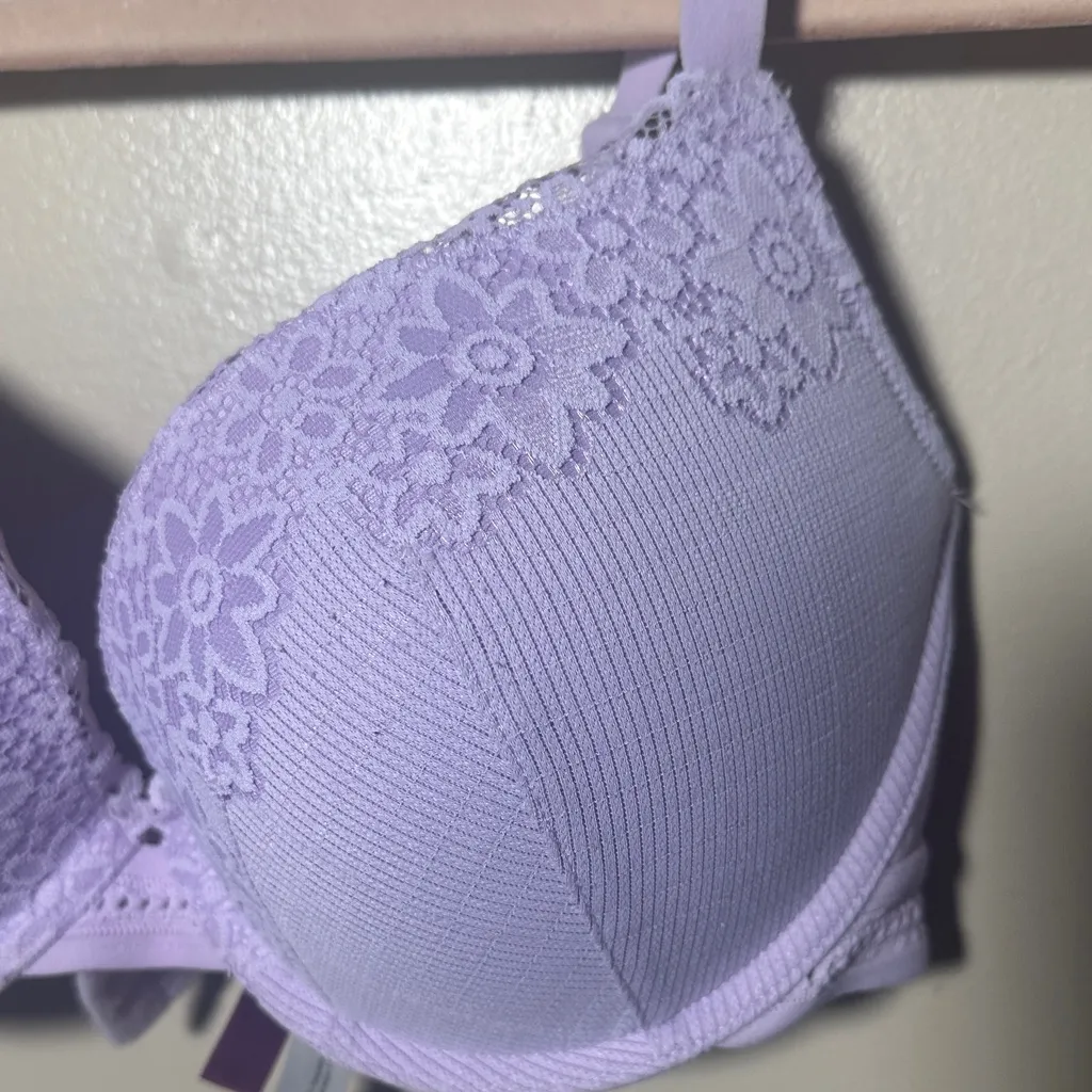 Adore Me Lavender Lace Push Up Underwire Bra‎ | 34D - Image 2