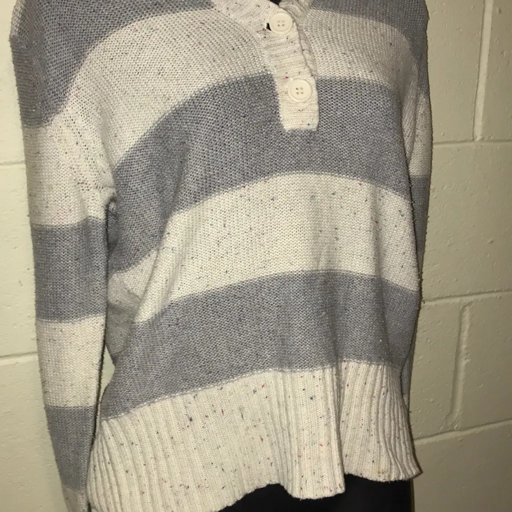 - Op pro confetti speckled hoodie XL Henley vintage Bella swan - Image 4