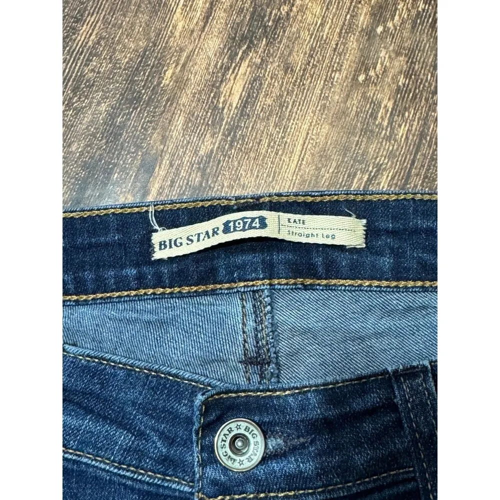 Big Star 27R Straight Leg Blue Denim Jeans - Image 3