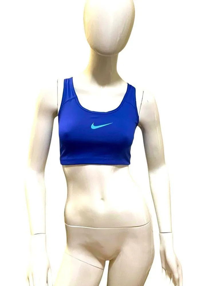 Nike Dri-Fit Women's Blue Sports Bra Medium Athleisure - Image 10