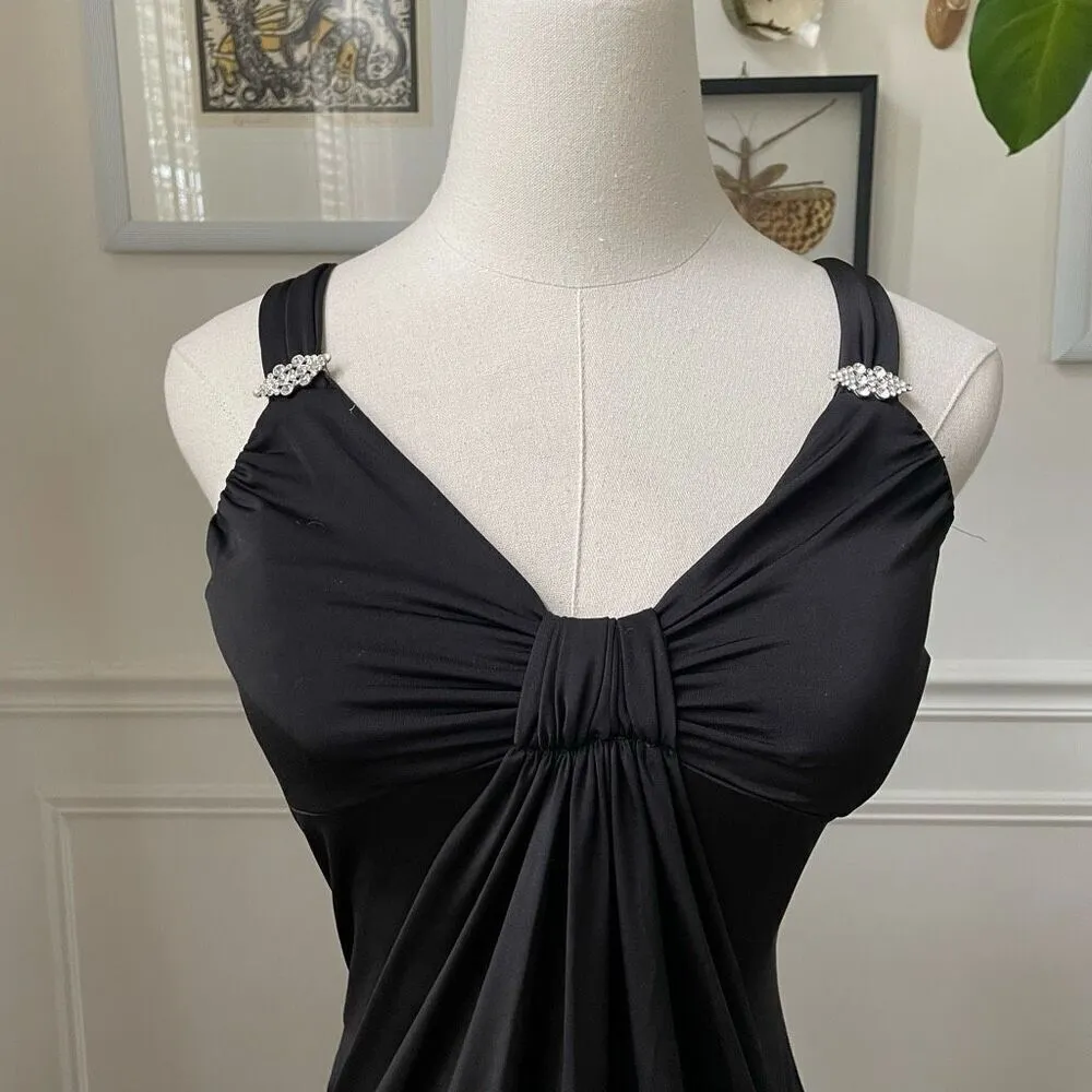 Y2K Taboo Black Bubble Mini Dress Cocktail LBD HoCo S - Image 3