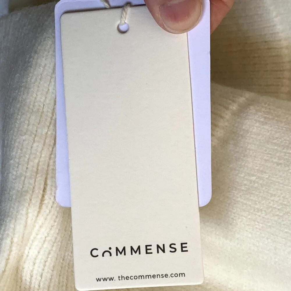 NWT Commense Candyfloss Oversized Pullover Sweater in White Size M - Image 10