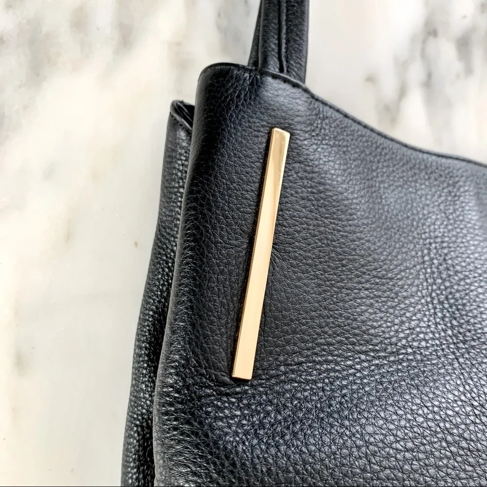 Black VINCE CAMUTO Genuine Leather IKE Tote Bag - Image 6