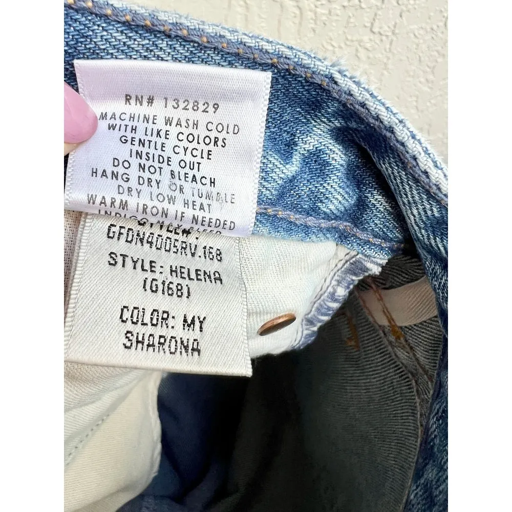 GRLFRND "Wear Me Out" High Rise Helena Jeans My Sharona Blue Women's Size 26 - Image 9