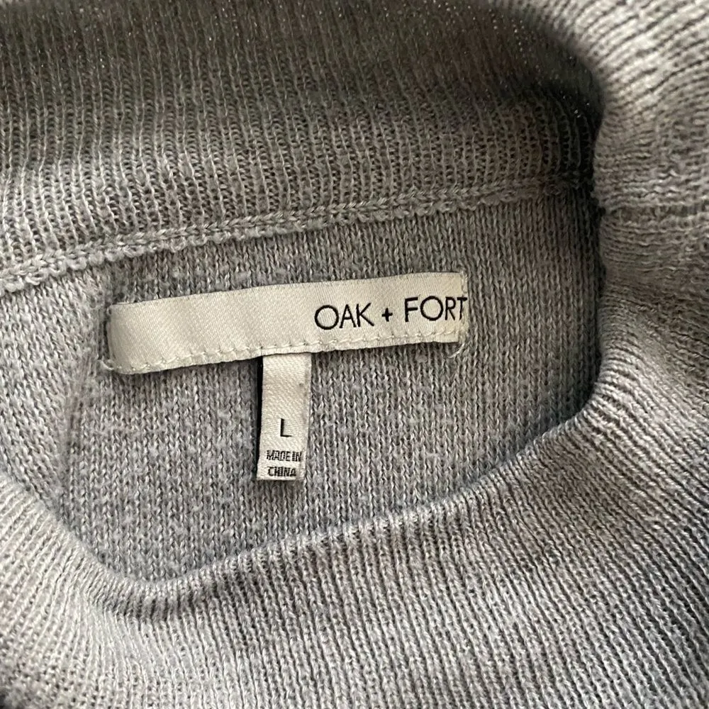 Oak + Fort SZ L grey sweater Gray Size L - Image 4