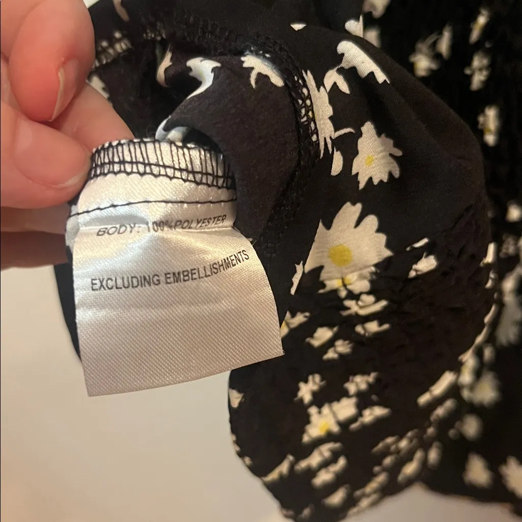 Princess Polly Adriana Mini Dress Smocked Back Daisies Floral Size 2 - Image 11