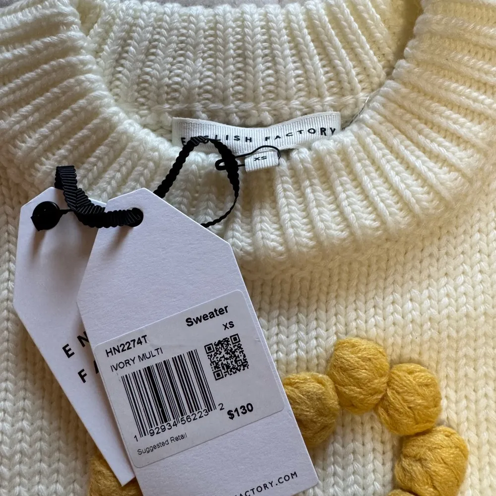 English Factory - Women's Heart pom Sweater - Image 4