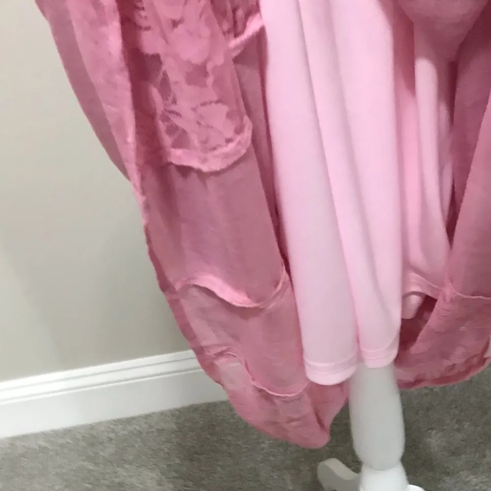 NWT Strapless  Ruffles Crochet Loose Beach Casual Party Maxi - Image 7