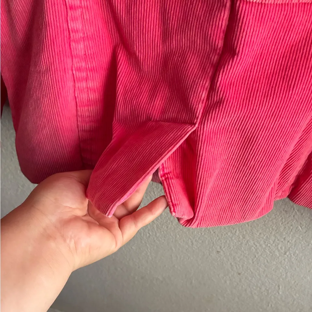 Mossimo WomenFront Button Collar Corduroy Pink Double - Image 6