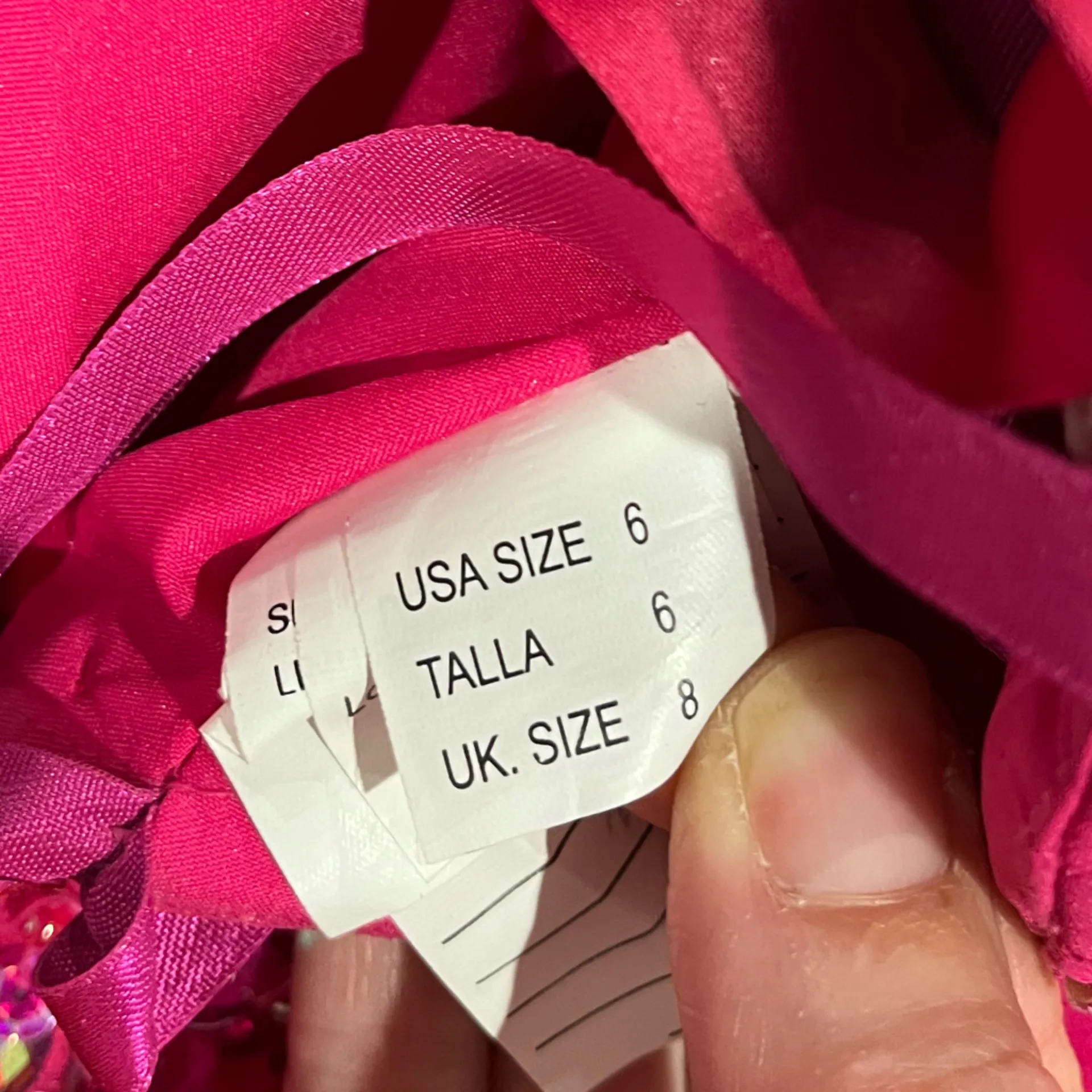 Hot Pink Mori Lee tulle‎ rhinestone Dress - Image 10