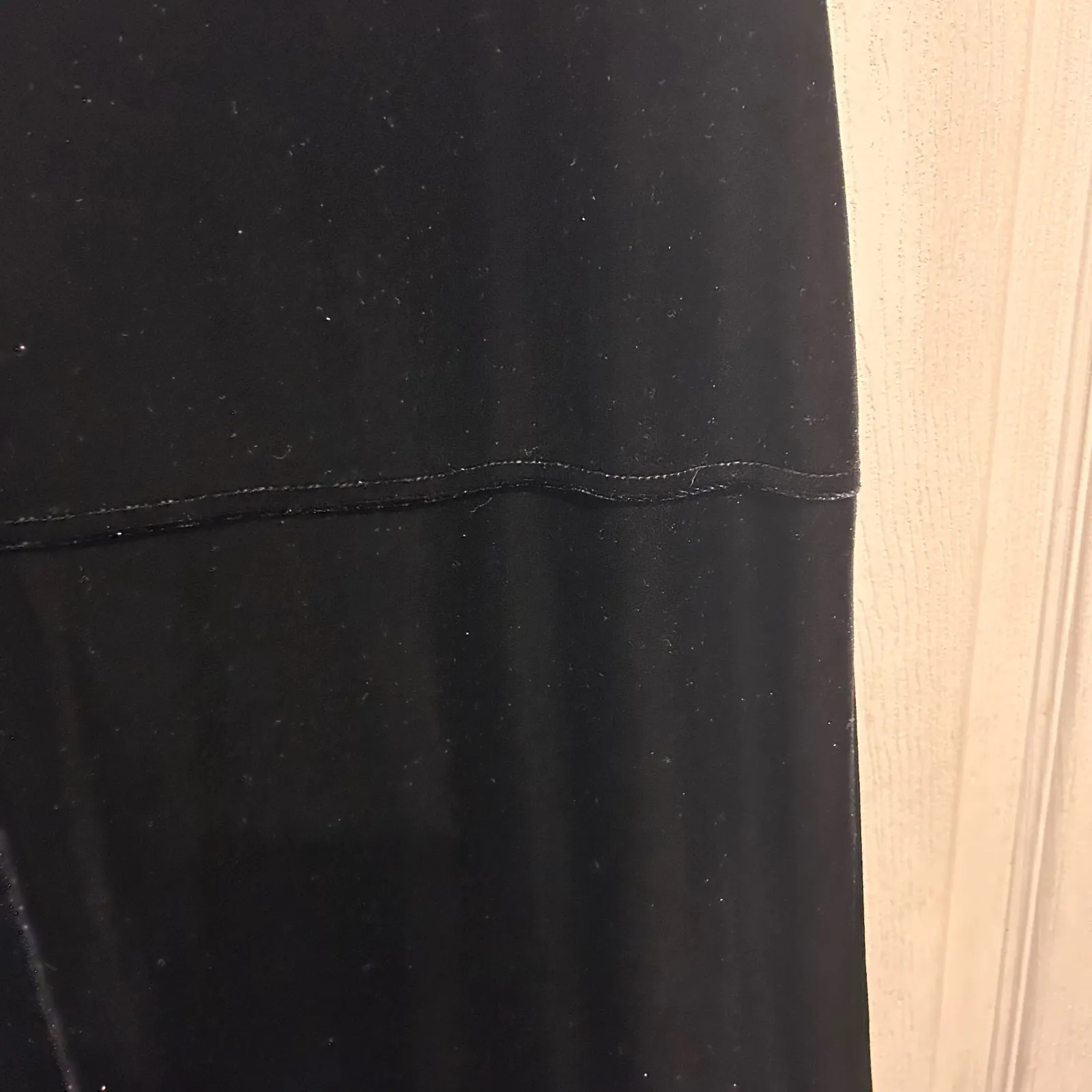 VTG Talbots Black Velvet Sleeveless Midi Dress Large Holiday Party Modest - Image 4