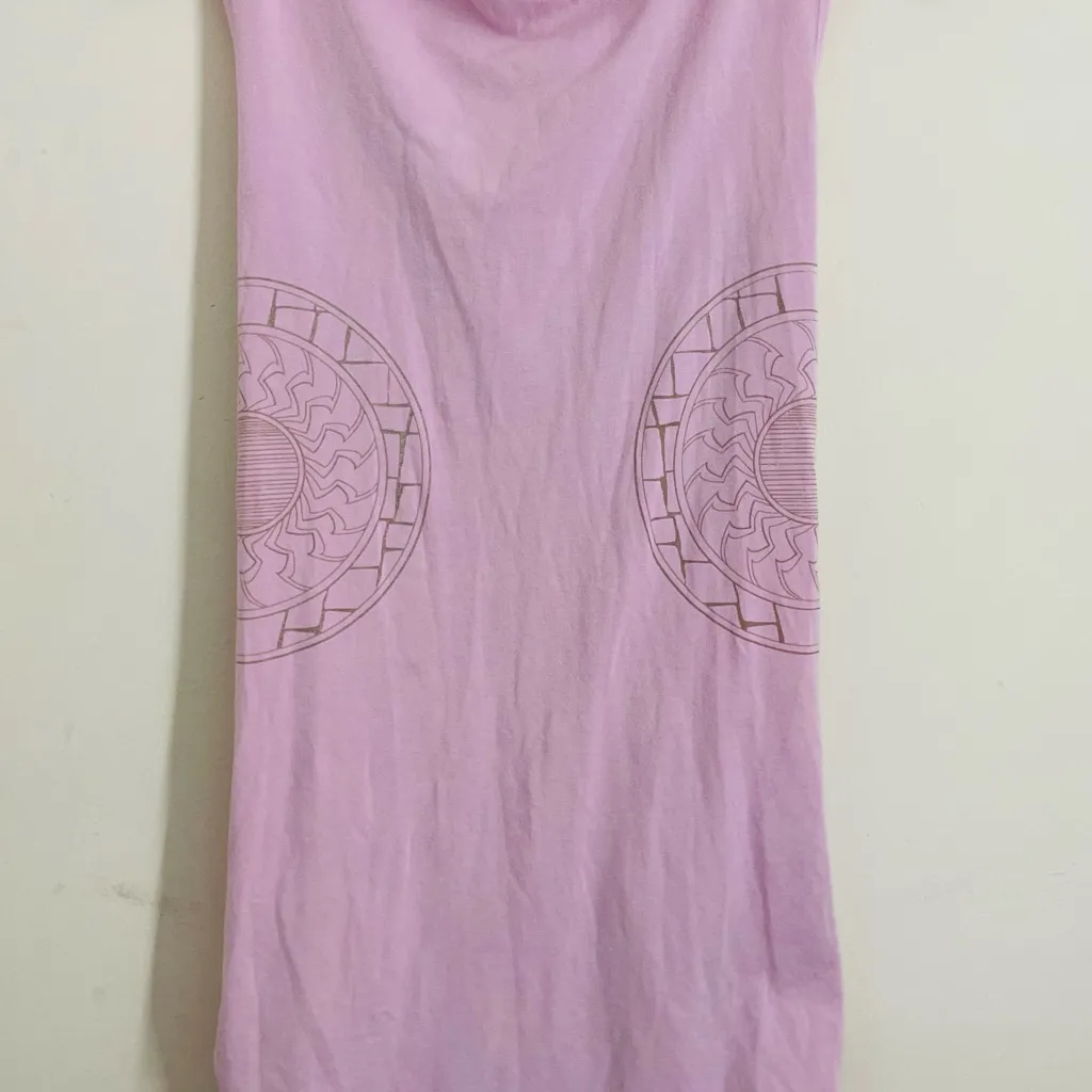 Anue by New Balance Pink Ruched Mandala Boat Neck Tank size XS Activewear Yoga - Image 7