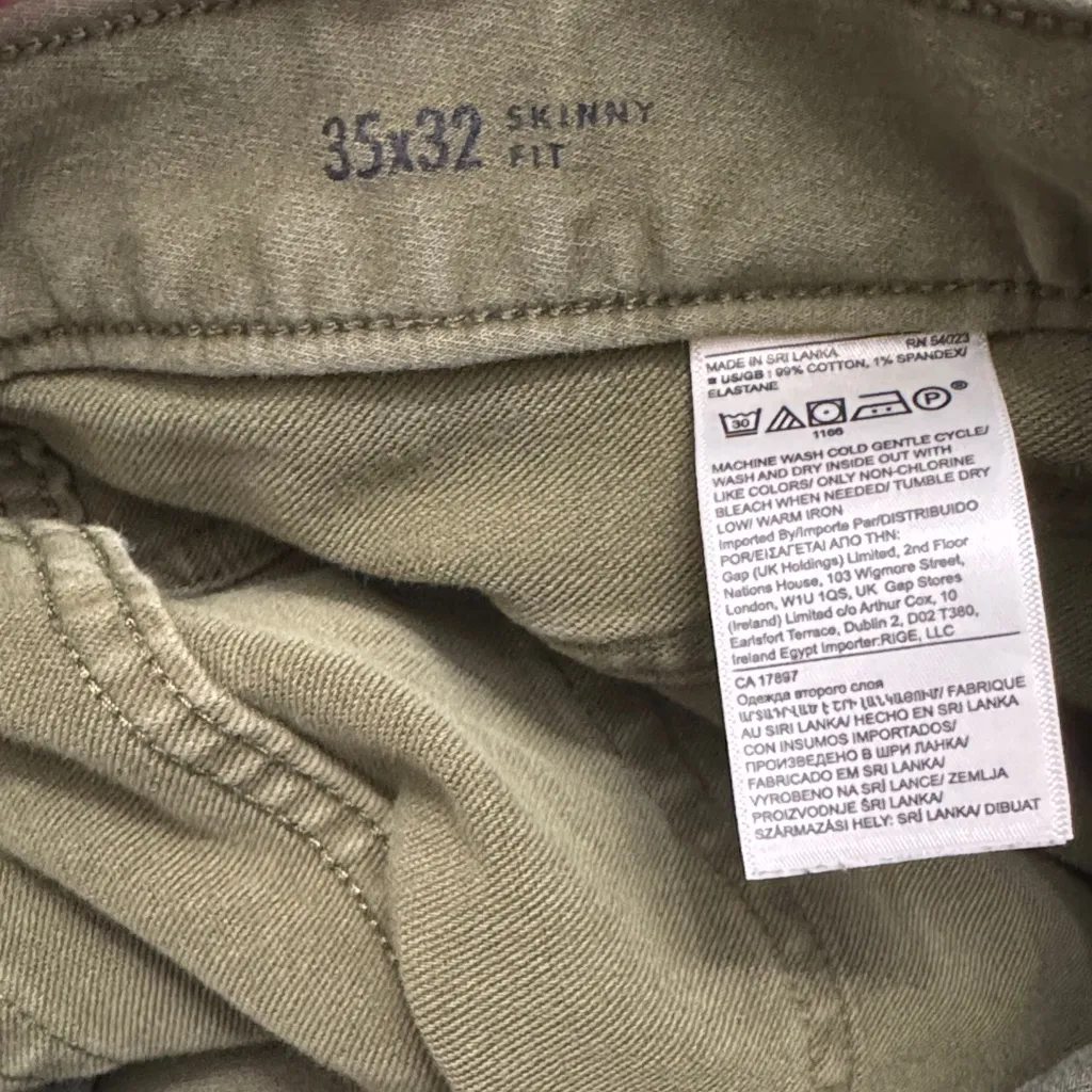 Banana Republic Olive Trousers Sz 35x30 - Image 6