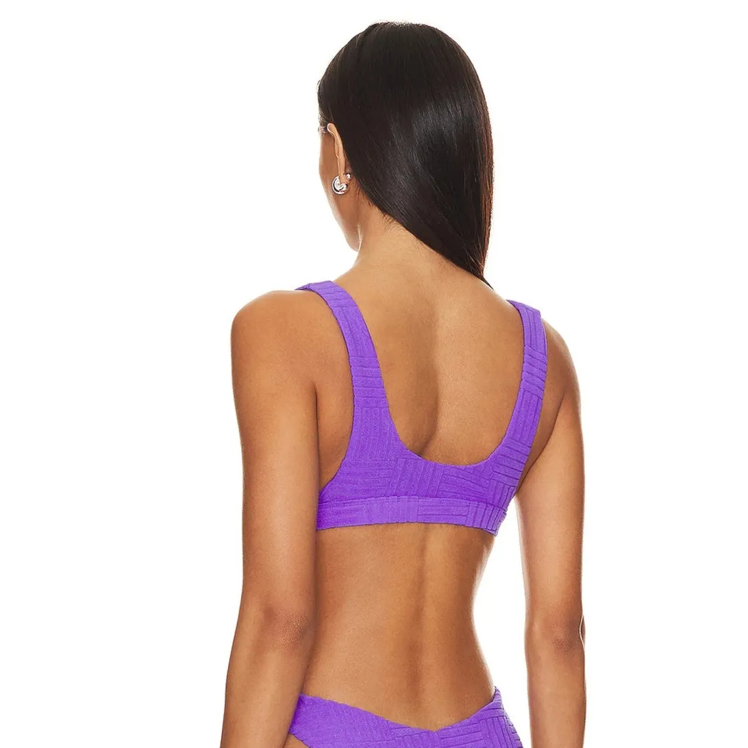 Beach Riot Peyton Ribbed Bikini Top Size Large - Image 2